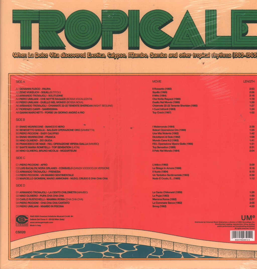 Ennio Morricone, Piero Piccioni, Bruno Nicolai, Armando Trovajoli - Tropicale - Double Lp