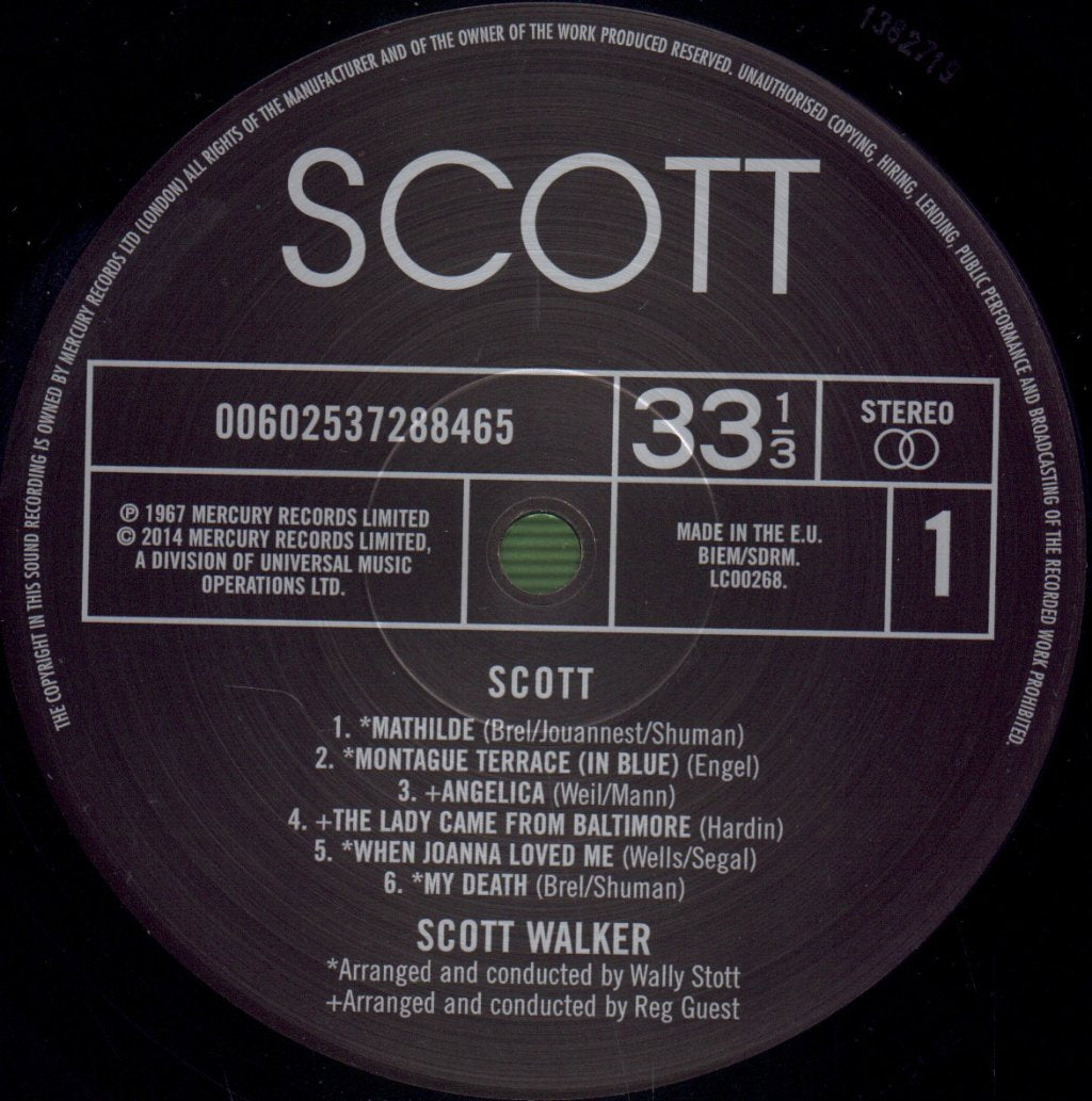 Scott Walker - Scott - Lp