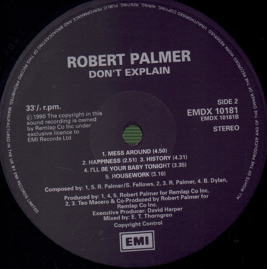 Robert Palmer - Don't Explain - Double Lp