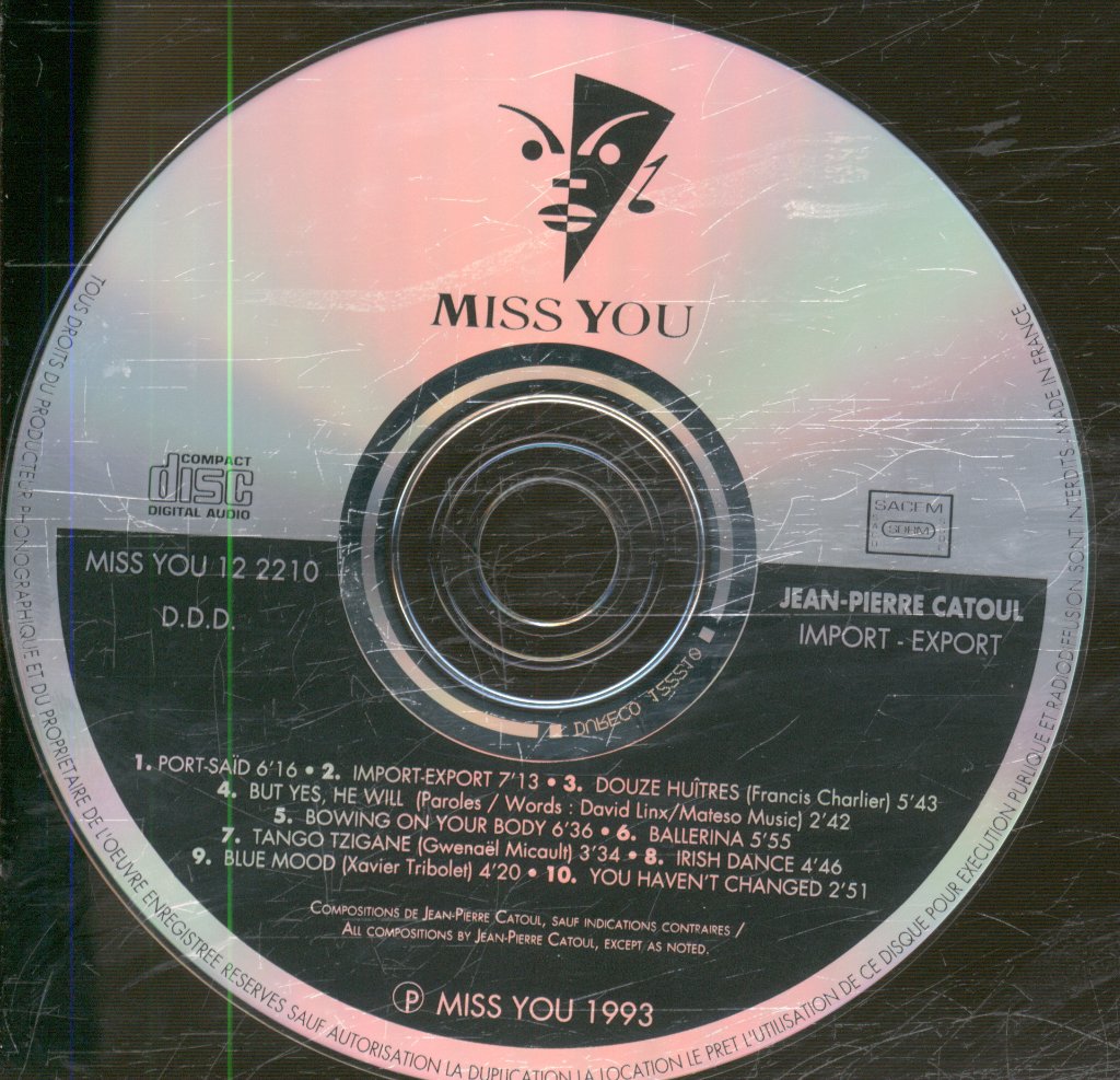Jean-Pierre Catoul - Import - Export - Cd