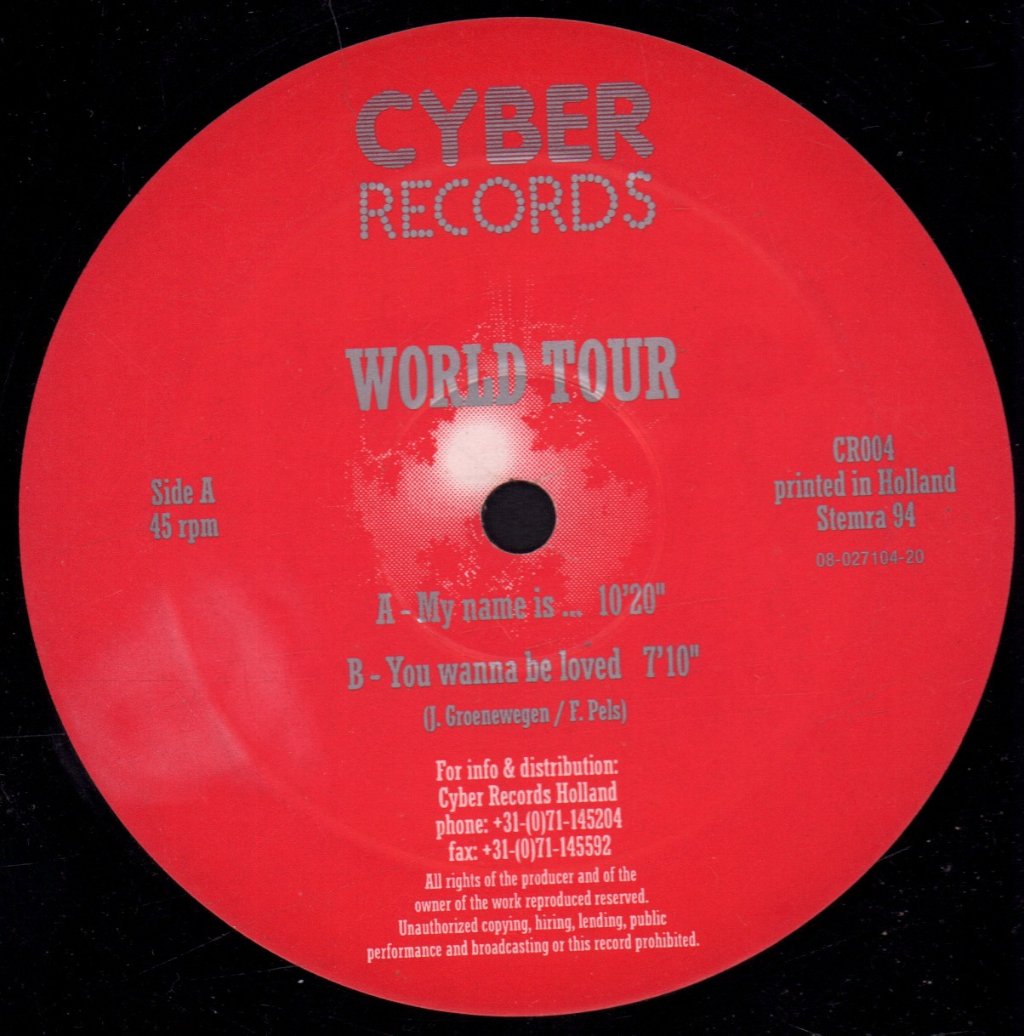 World Tour - My Name Is ... - 12 Inch