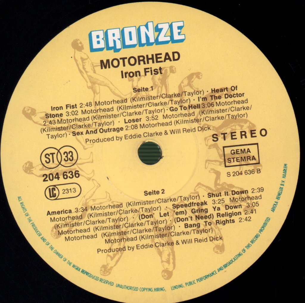 Motorhead - Iron Fist - Lp