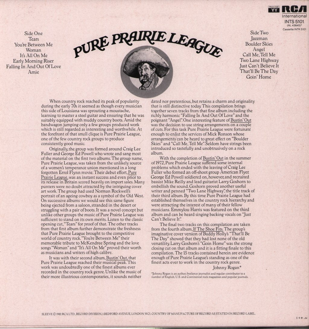 Pure Prairie League - Pure Prairie Collection - Lp