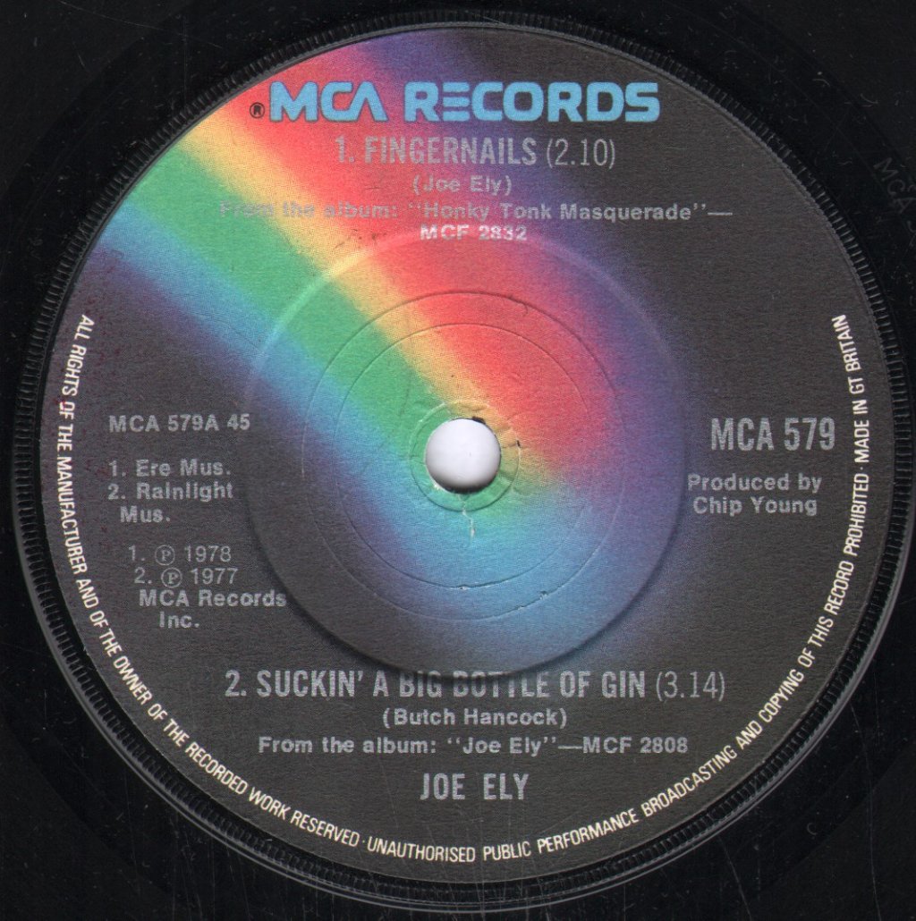 Joe Ely - Fingernails - 7 Inch