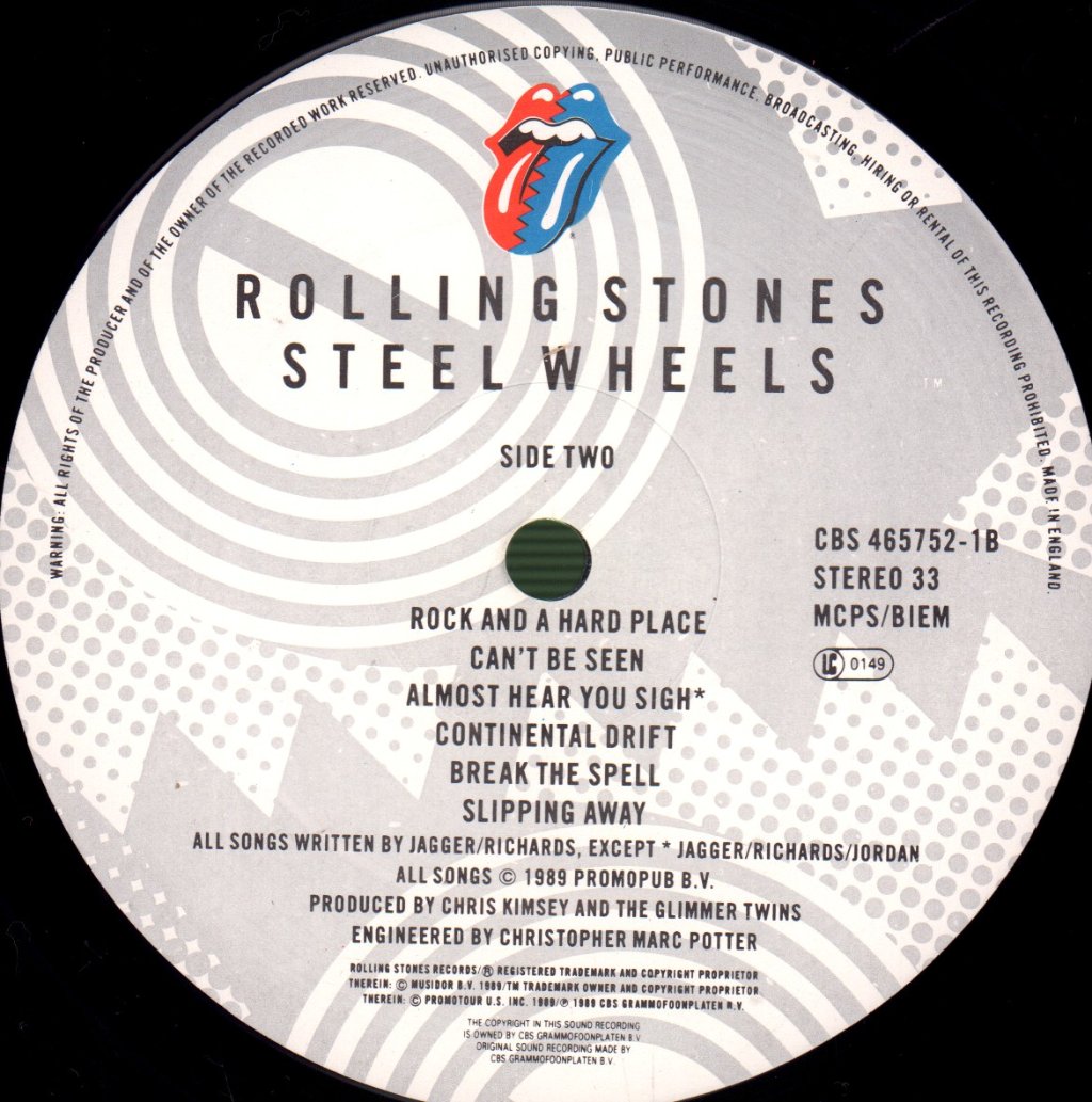 Rolling Stones - Steel Wheels - Lp