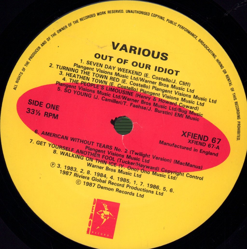 Various Artists - Out Of Our Idiot - Lp
