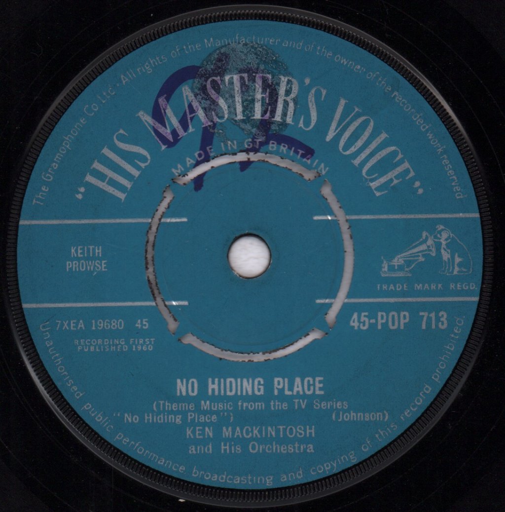 Ken Mackintosh - No Hiding Place - 7 Inch