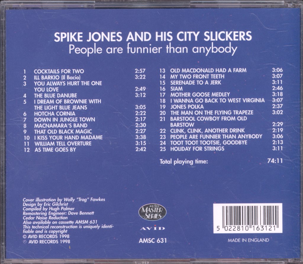 Spike Jones And His City Slickers - People Are Funnier Than Anybody - Cd