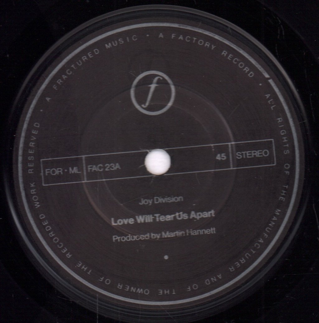 Joy Division - Love Will Tear Us Apart - 7 Inch