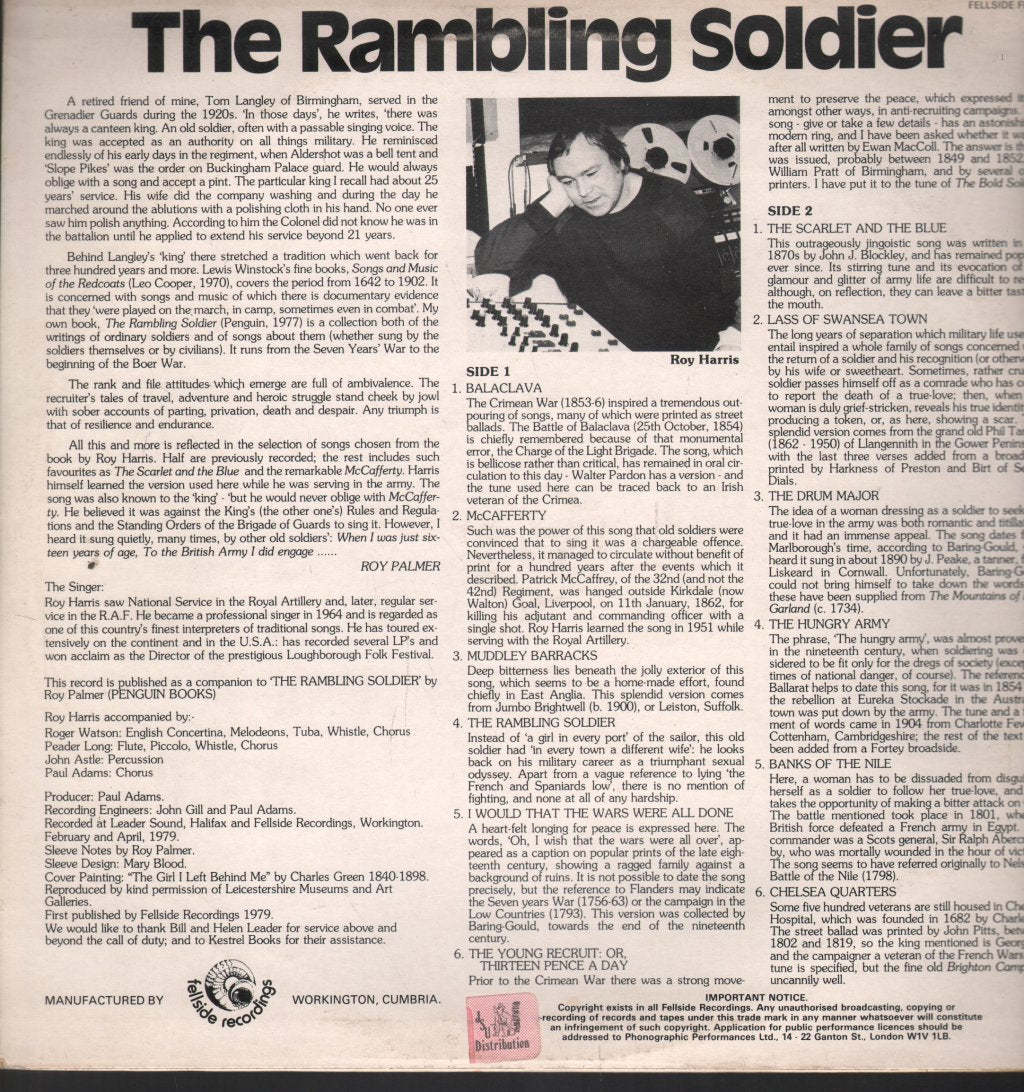Roy Harris - Rambling Soldier - Lp
