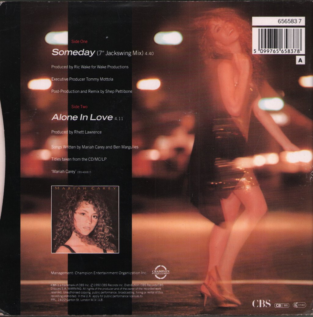 Mariah Carey - Someday - 7 Inch