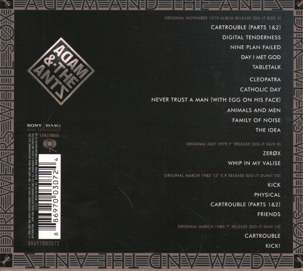 Adam And The Ants - Dirk Wears White Sox - Cd