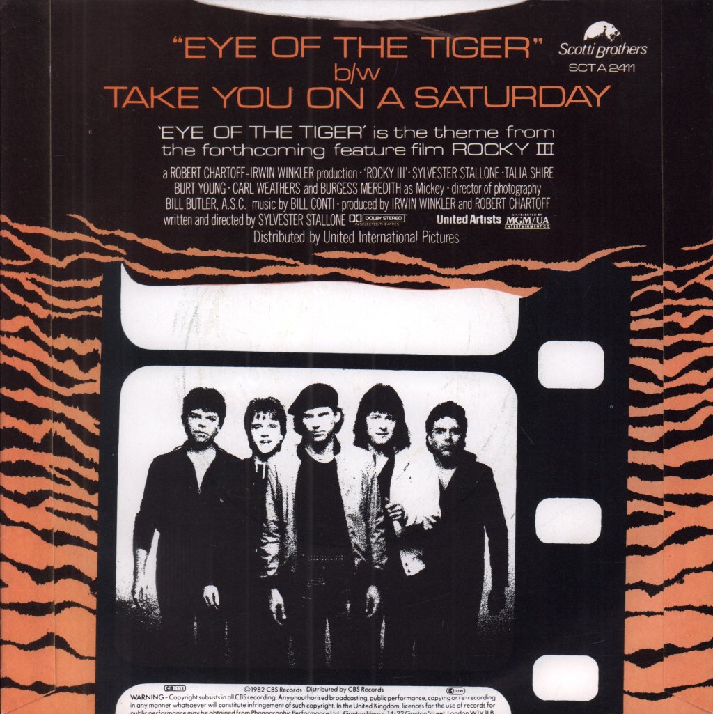 Survivor (AOR Group) - Eye Of The Tiger - 7 Inch