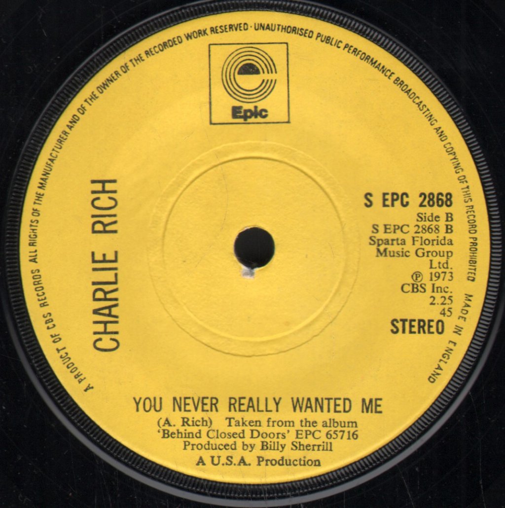 Charlie Rich - We Love Each Other - 7 Inch