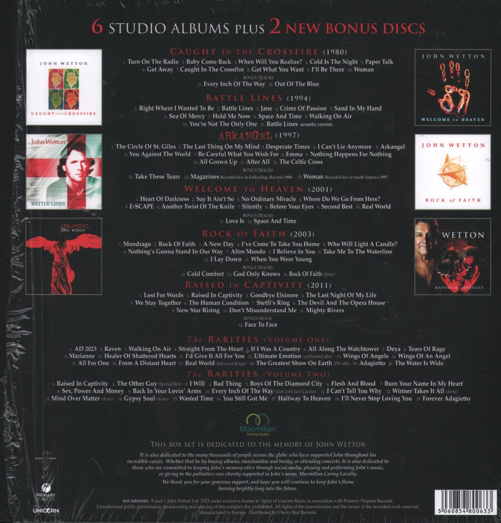 John Wetton - An Extraordinary Life (The Solo Albums) - Cd Set