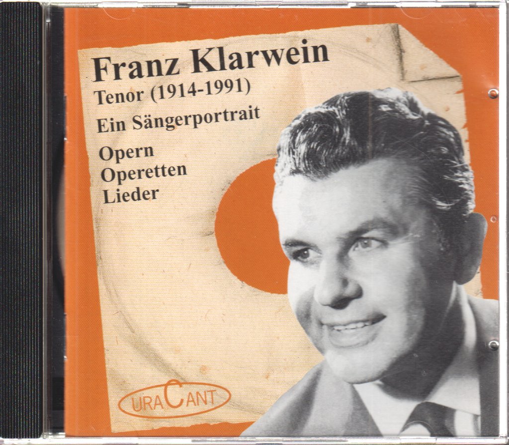 Franz Klarwein - Tenor - Cd
