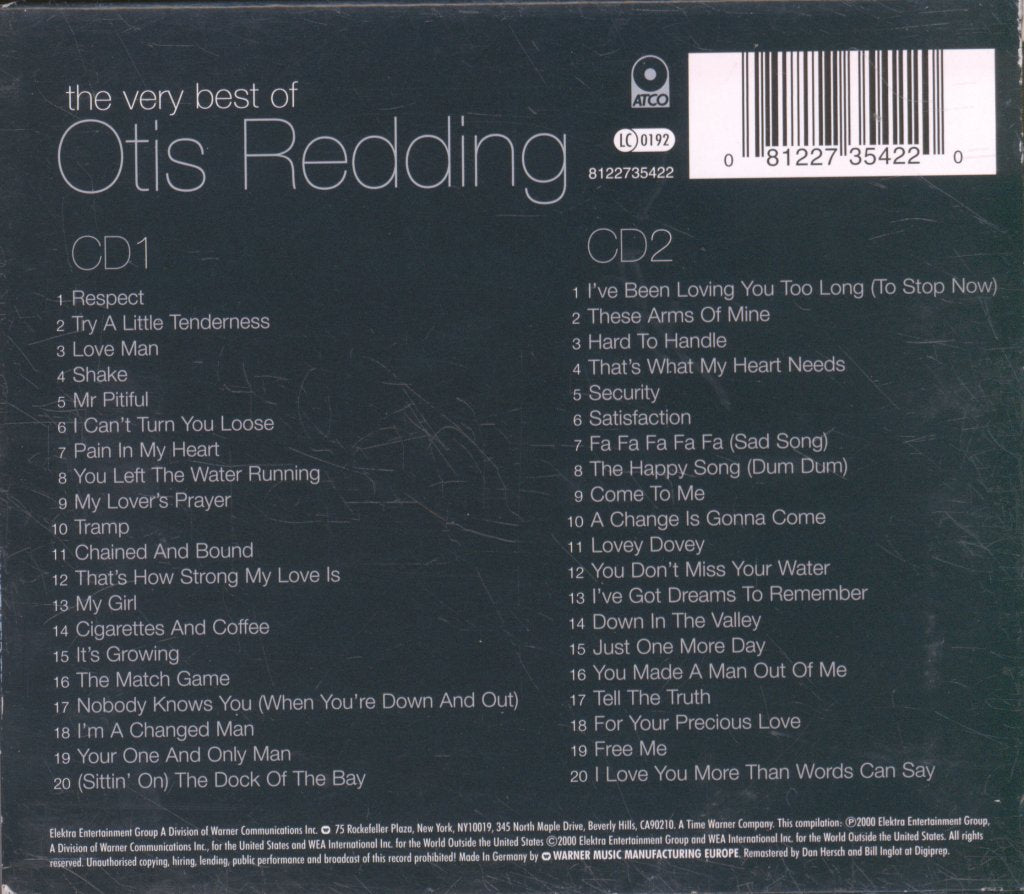 Otis Redding - Very Best Of Otis Redding - Double Cd
