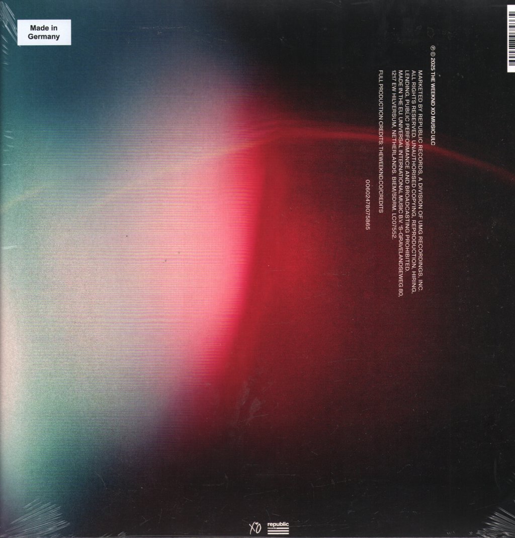 Abel Tesfaye & Daniel Lopatin - Hurry Up Tomorrow (Original Motion Picture Score) - Double Lp