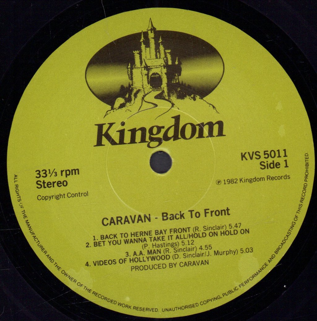 Caravan - Back To Front - Lp