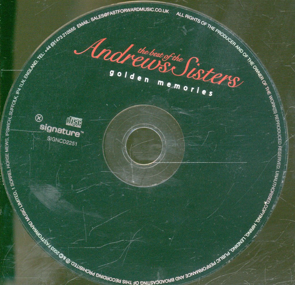 Andrews Sisters - Best Of The Andrews Sisters (Golden Memories) - Cd