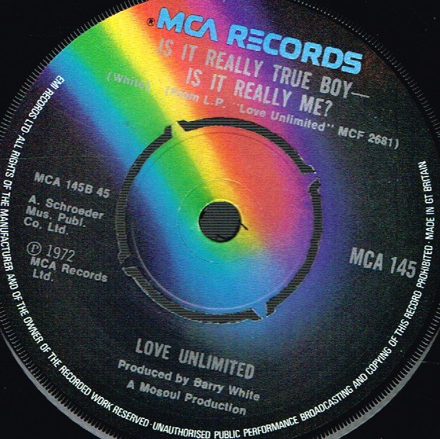 Love Unlimited - Walkin' In The Rain With The One I Love - 7 Inch