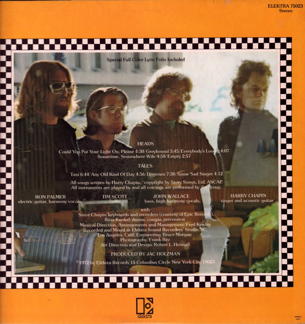 Harry Chapin - Heads & Tales - Lp