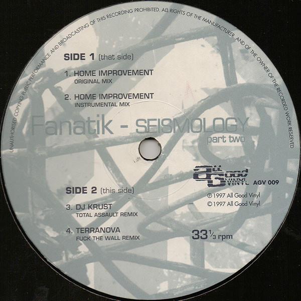 Fanatik - Seismology Part Two - 12 Inch