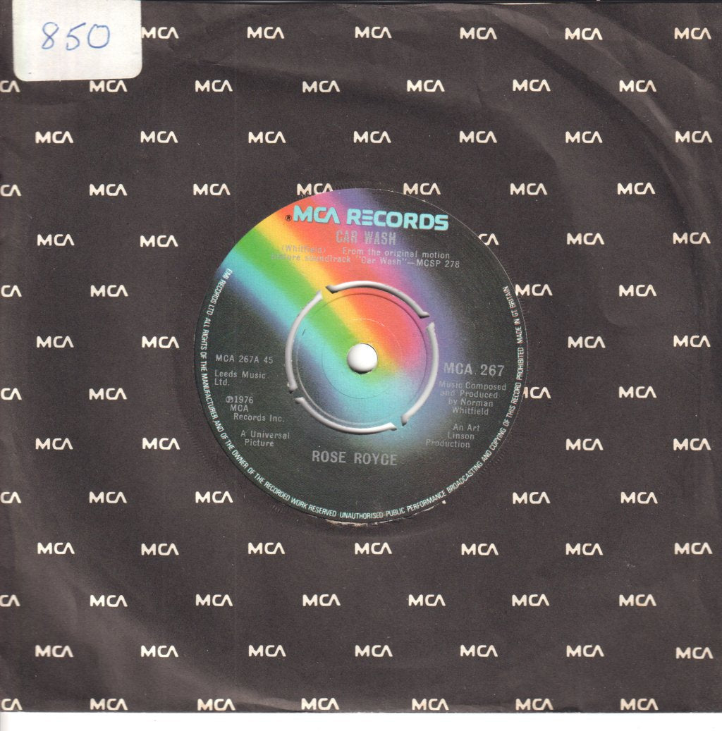 Rose Royce - Car Wash - 7 Inch