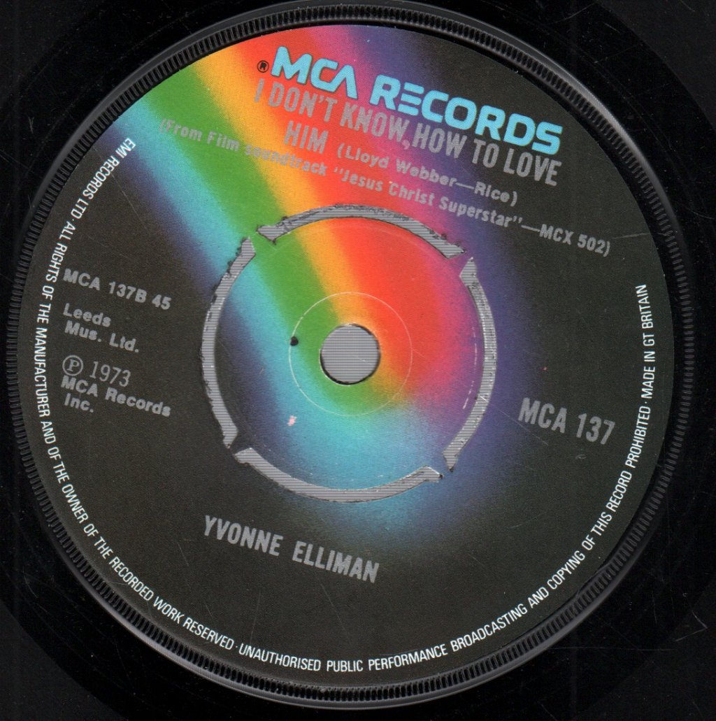 Carl Anderson / Yvonne Elliman - Superstar / I Don't Know How To Love Him - 7 Inch