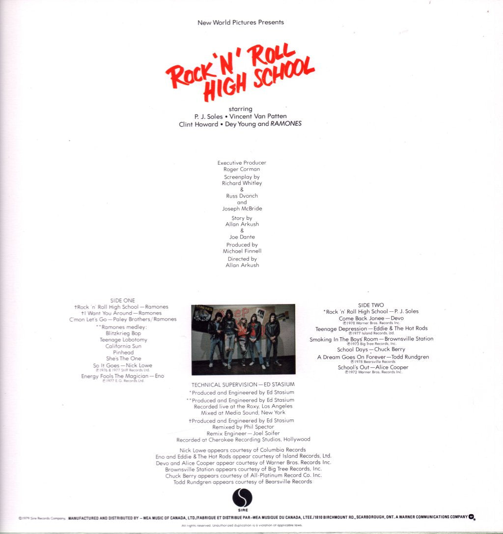 Various Artists - Rock 'N' Roll High School - Lp