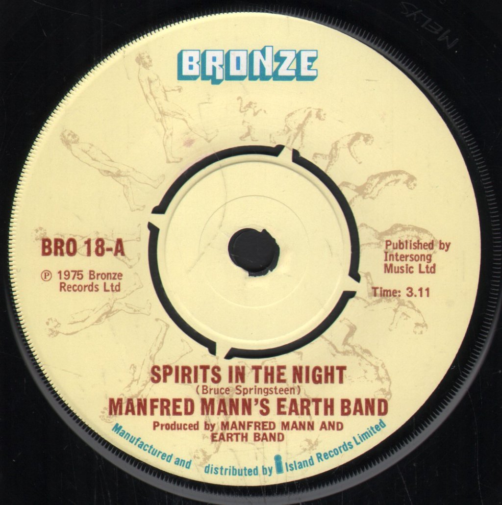 Manfred Mann's Earth Band - Spirits In The Night - 7 Inch