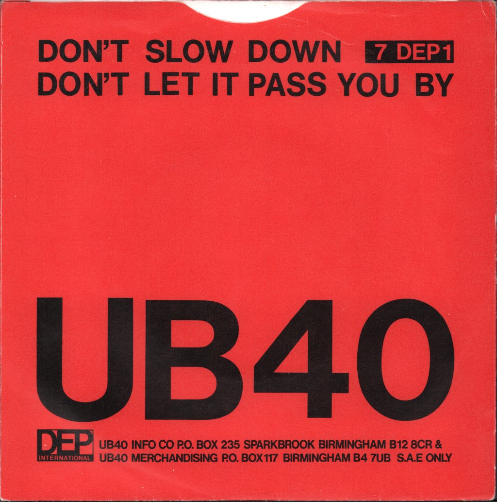 UB40 - Don't Slow Down - 7 Inch