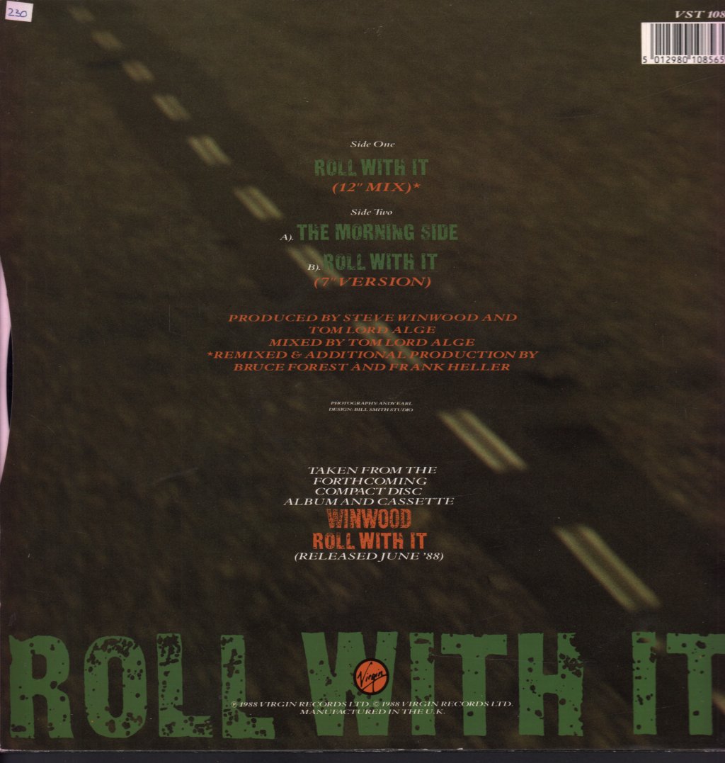 Steve Winwood - Roll With It - 12 Inch
