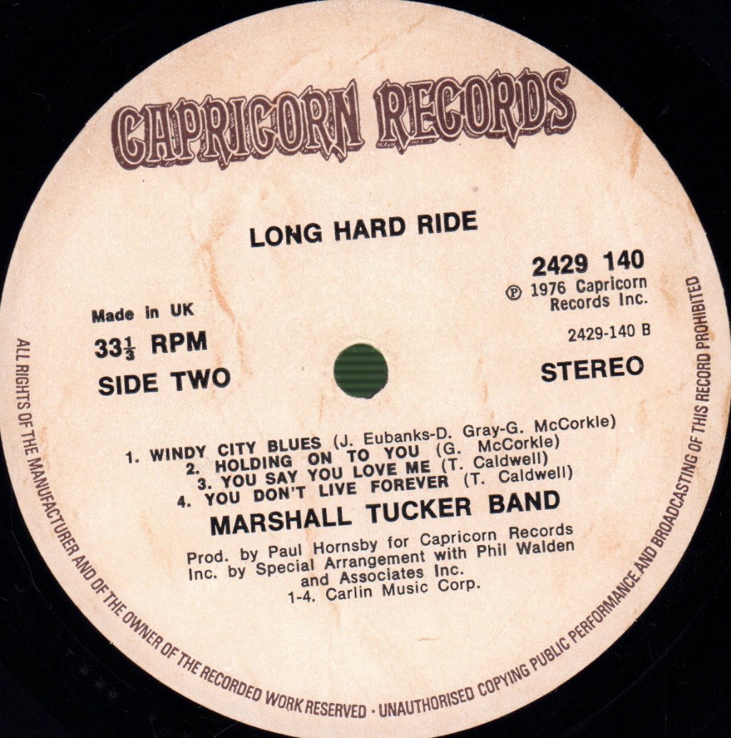 Marshall Tucker Band - Long Hard Ride - Lp