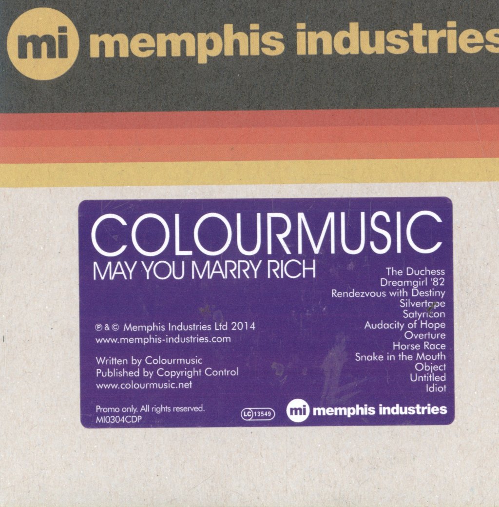 Colourmusic - May You Marry Rich - Cd