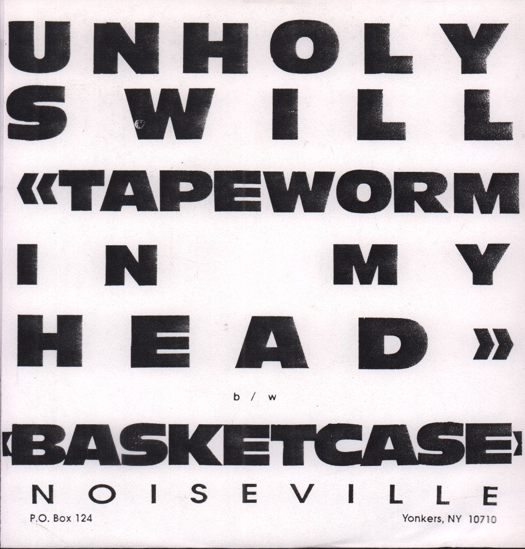 Unholy Swill - Tapeworm In My Head - 7 Inch