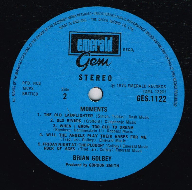 Brian Golbey - Moments - Lp