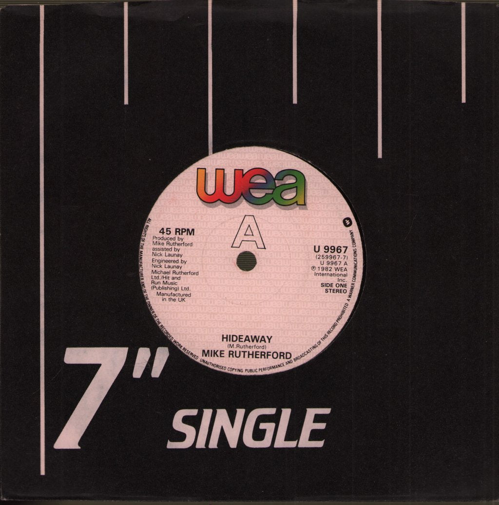 Mike Rutherford - Hideaway - 7 Inch