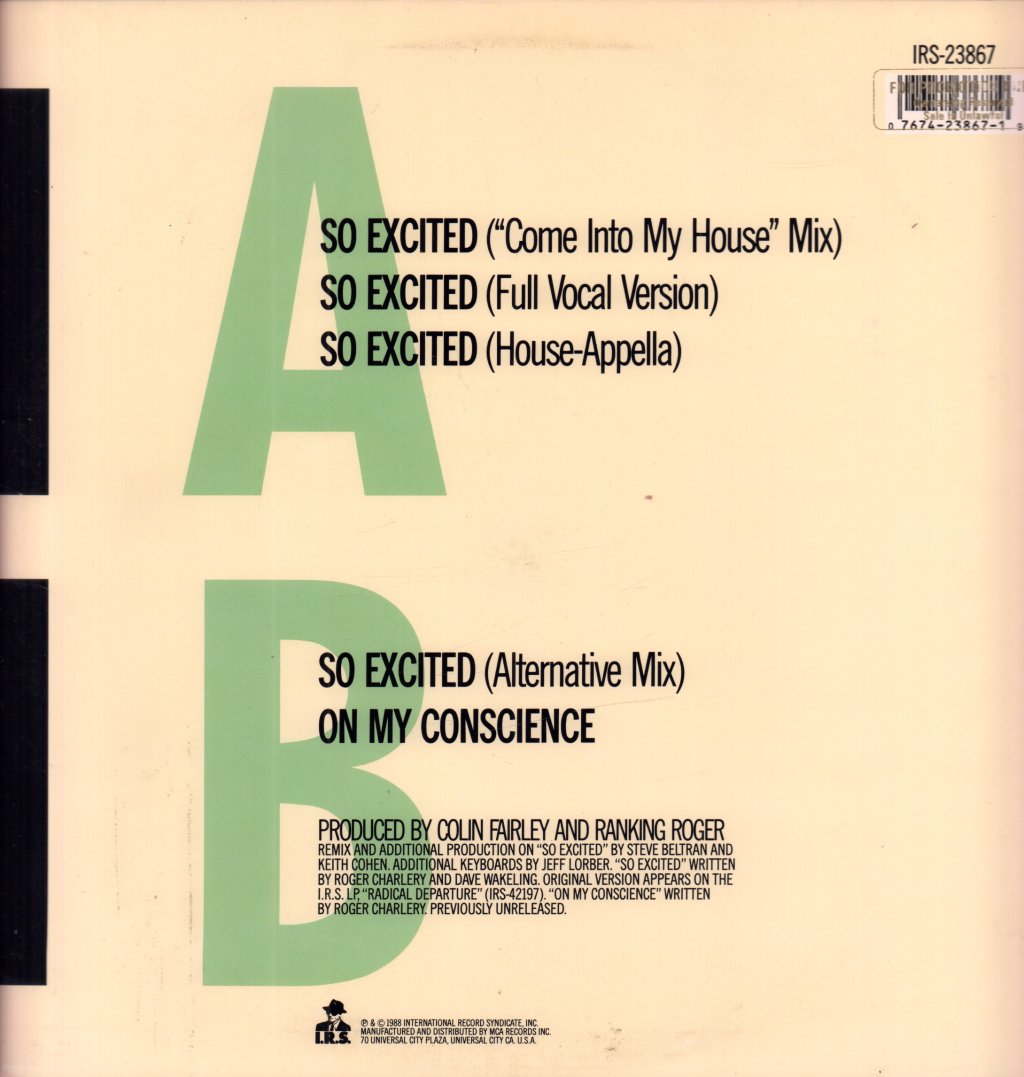 Ranking Roger - So Excited - 12 Inch