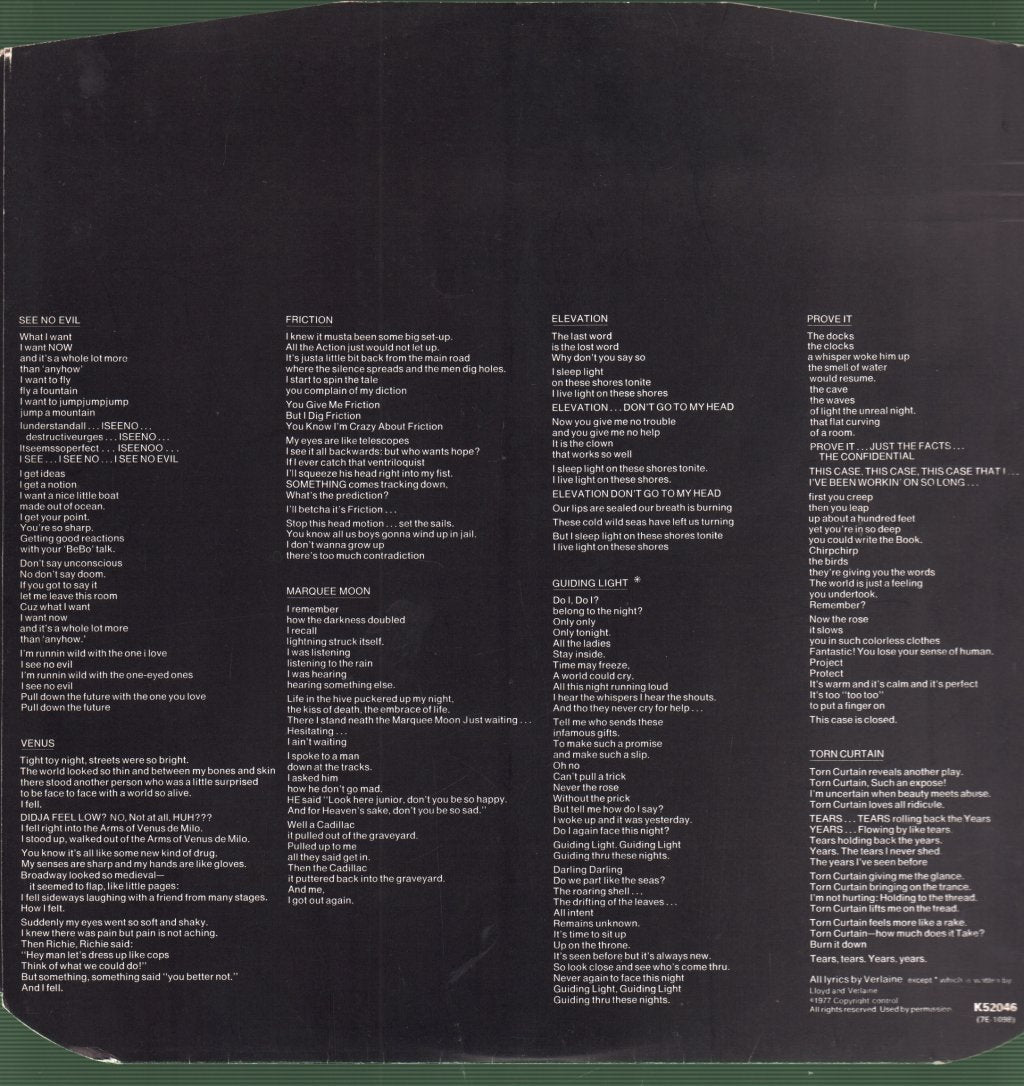 Television - Marquee Moon - Lp