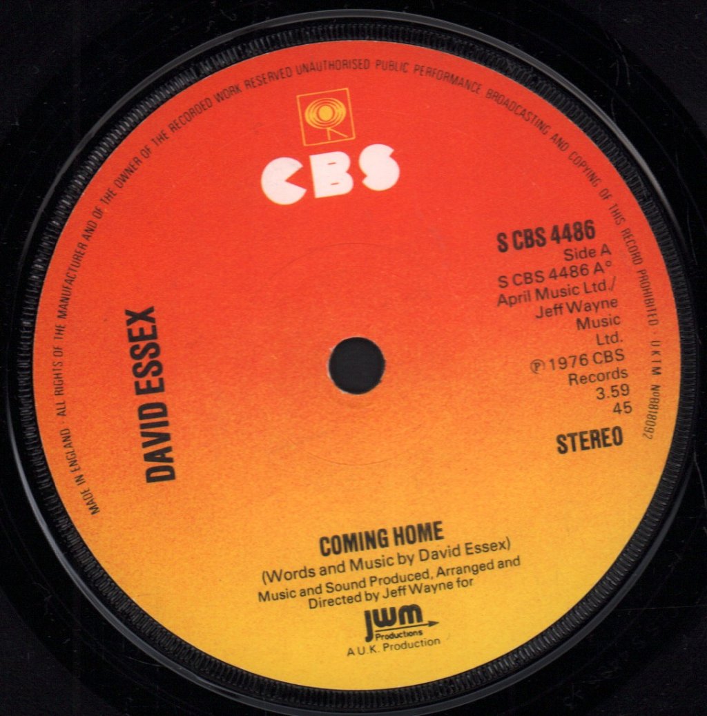 David Essex - Coming Home - 7 Inch