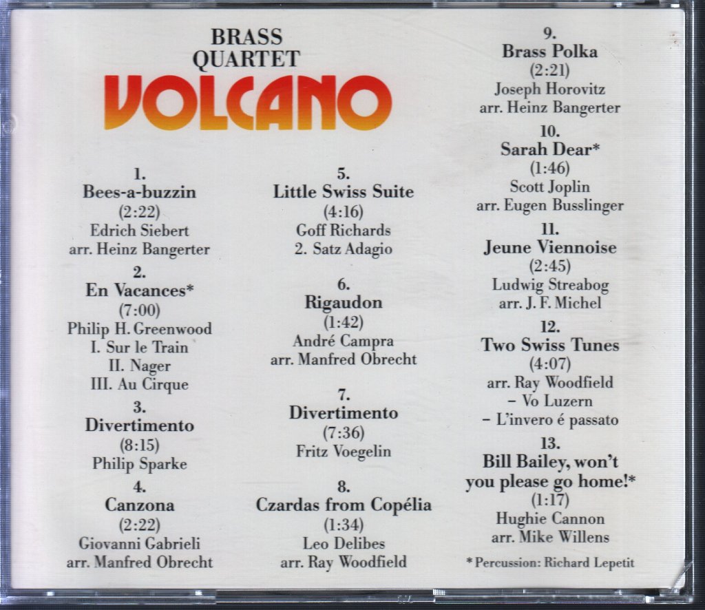 Brass Quartet - Volcano - Cd