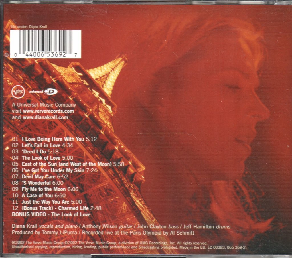 Diana Krall - A Night In Paris - Cd