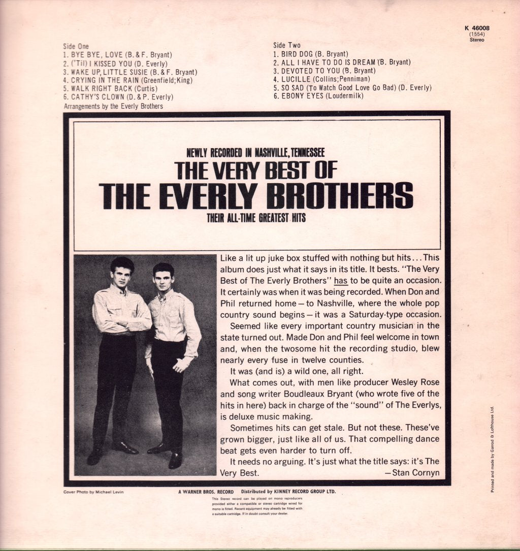 Everly Brothers - Very Best Of - Lp