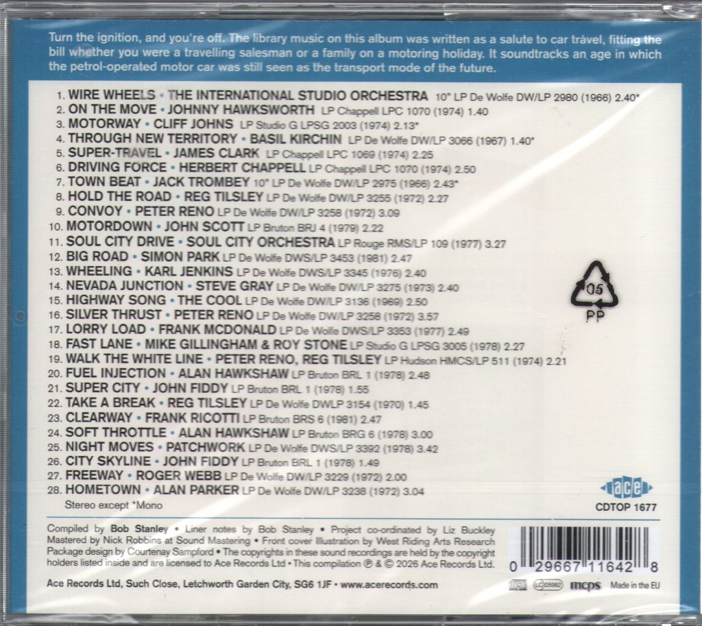 Various Artists - Motorway City (The Golden Age Of Car Travel 1966-82) - Cd