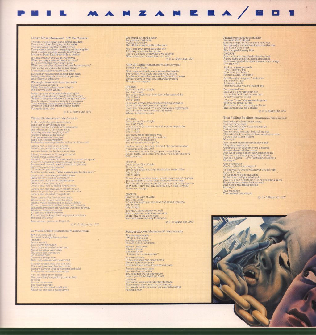 Phil Manzanera - Listen Now - Lp