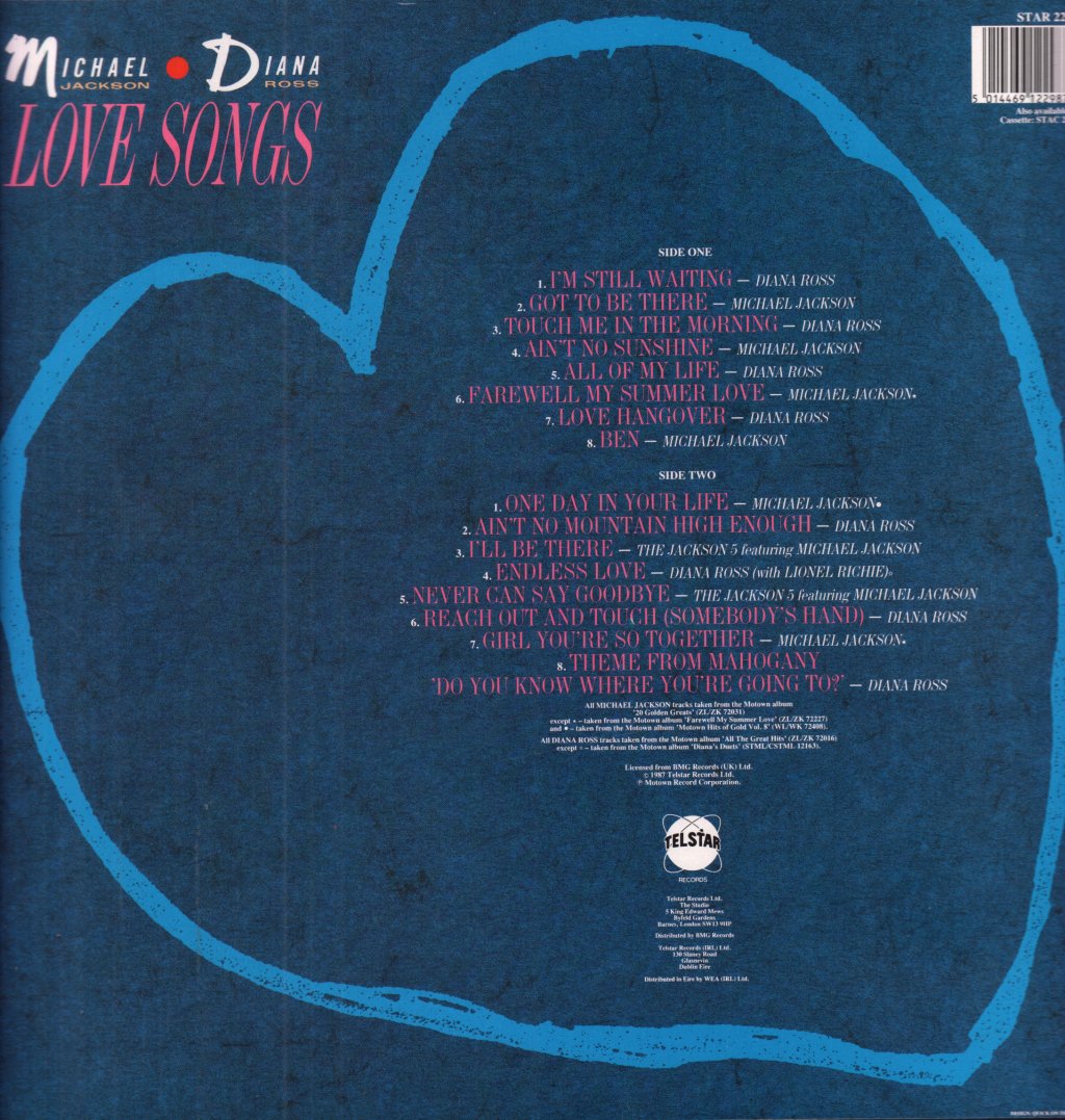 Michael Jackson/Diana Ross - Love Songs - Lp