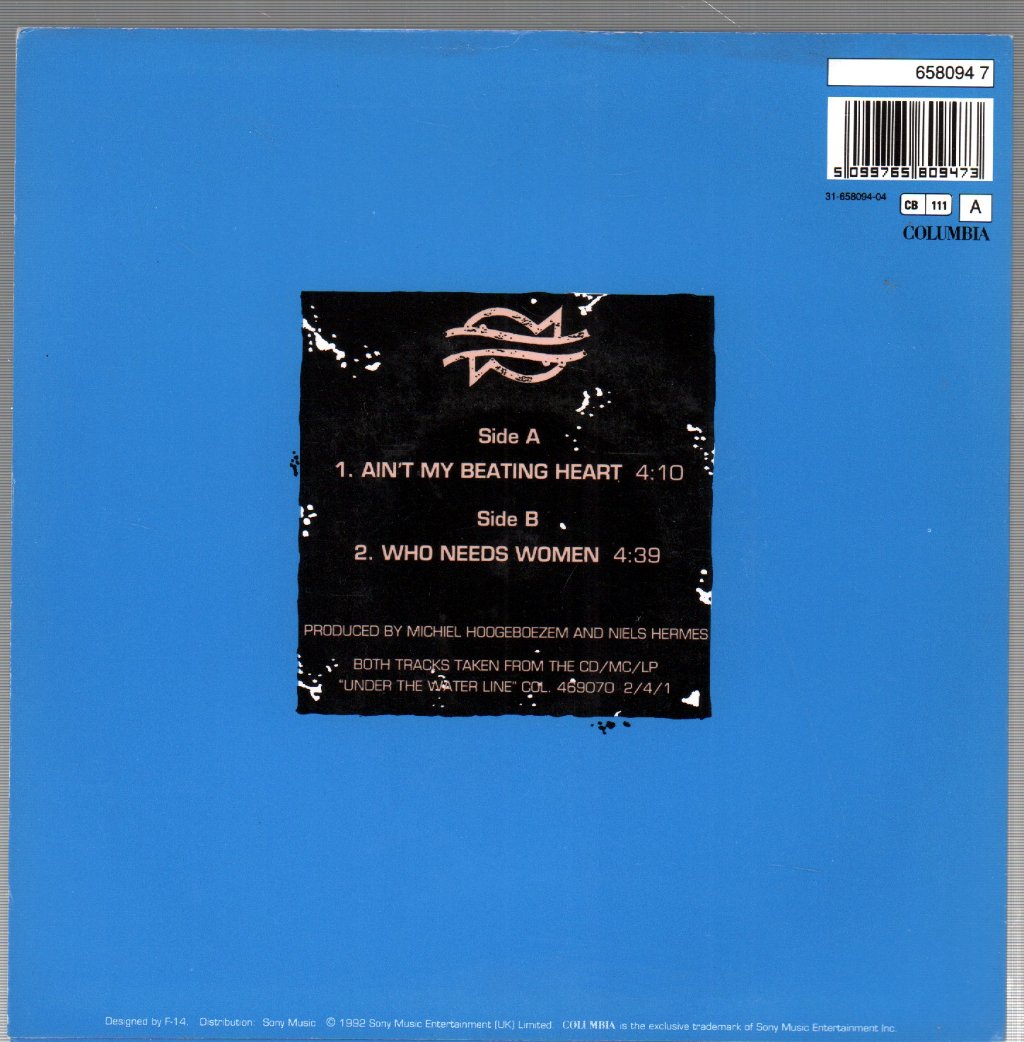Ten Sharp - Ain't My Beating Heart - 7 Inch