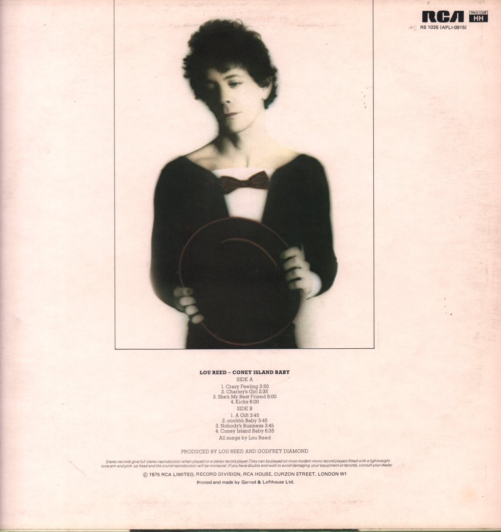 Lou Reed - Coney Island Baby - Lp