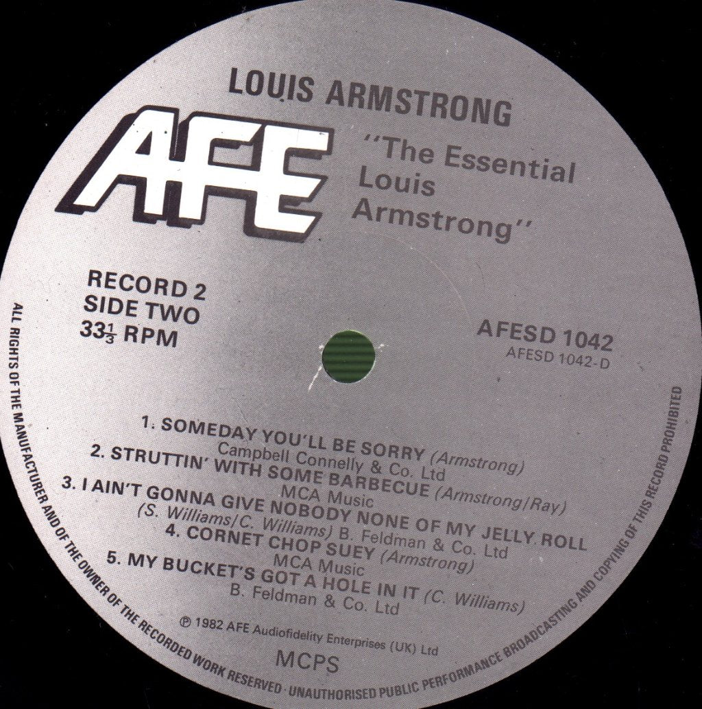 Louis Armstrong - Essential Louis Armstrong - Double Lp